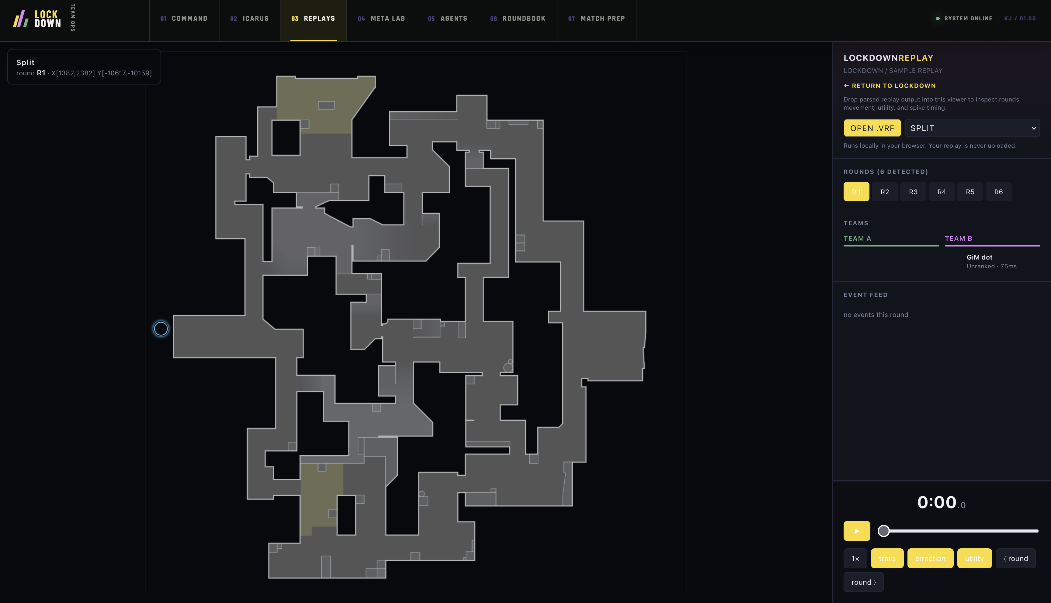 Lockdown replay viewer